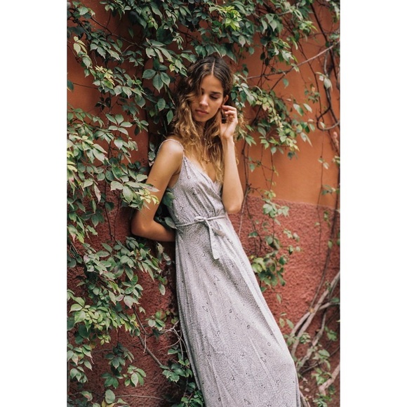 NWT Yireh Rosa Lilia Wrap Maxi Dress in Iris - Picture 3 of 7